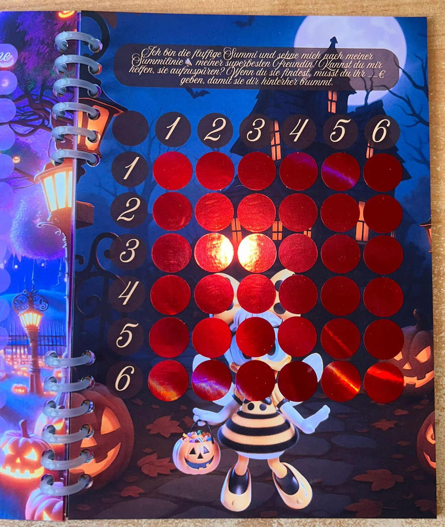 Sparbuch Schaurig Schön Challenge A5 Budgeting Sparen