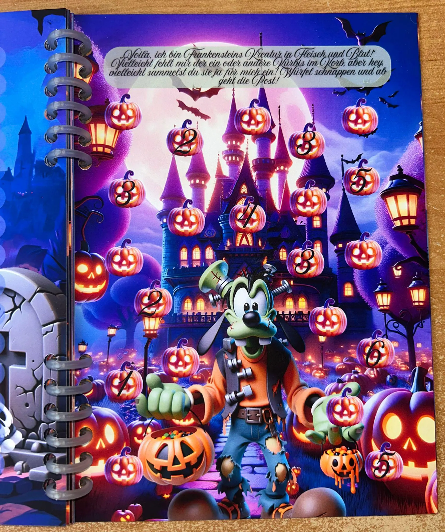 Sparbuch Schaurig Schön Challenge A5 Budgeting Sparen