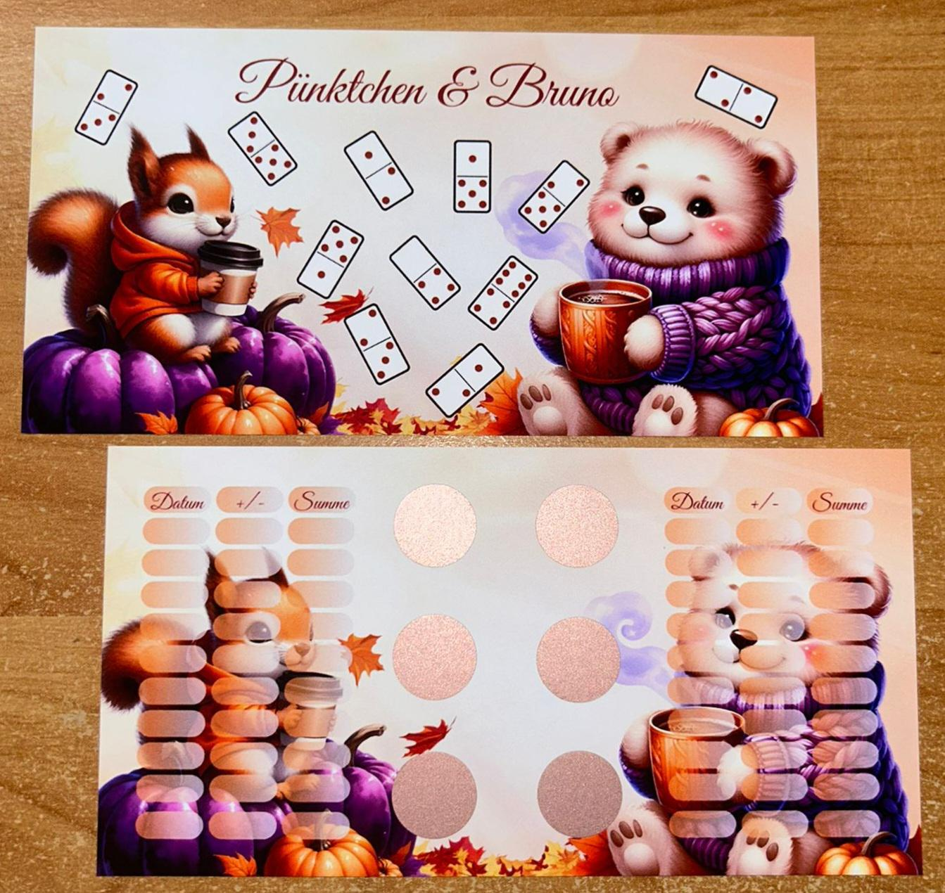 Herbst Tiere A6 Challenge Budgeting Sparen