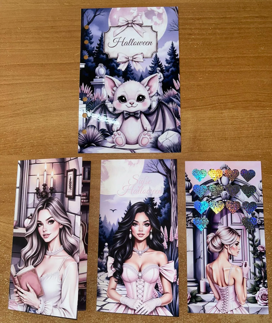 Süße Halloween Set A6 Challenge Budgeting Sparen