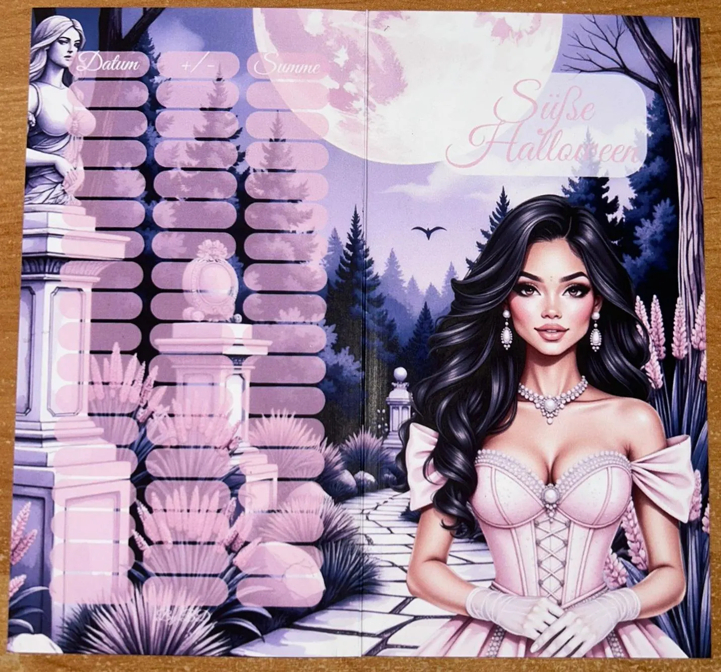 Süße Halloween Set A6 Challenge Budgeting Sparen