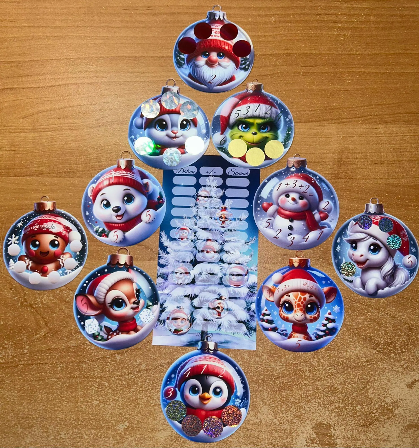 Baumkugeln Mini Challenge Budgeting Sparen