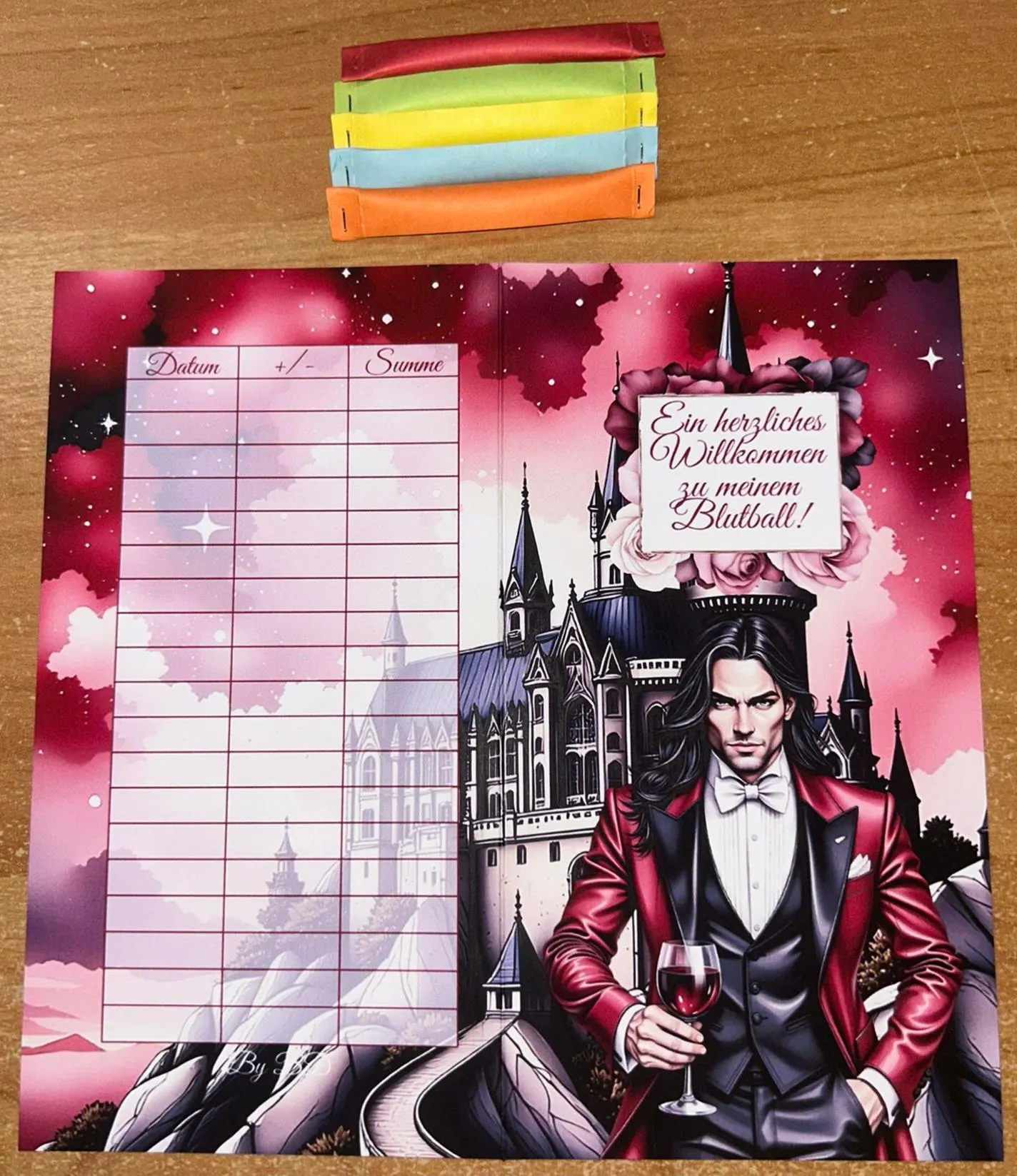 Der Graff Klappkarte A6 Challenge Budgeting Sparen