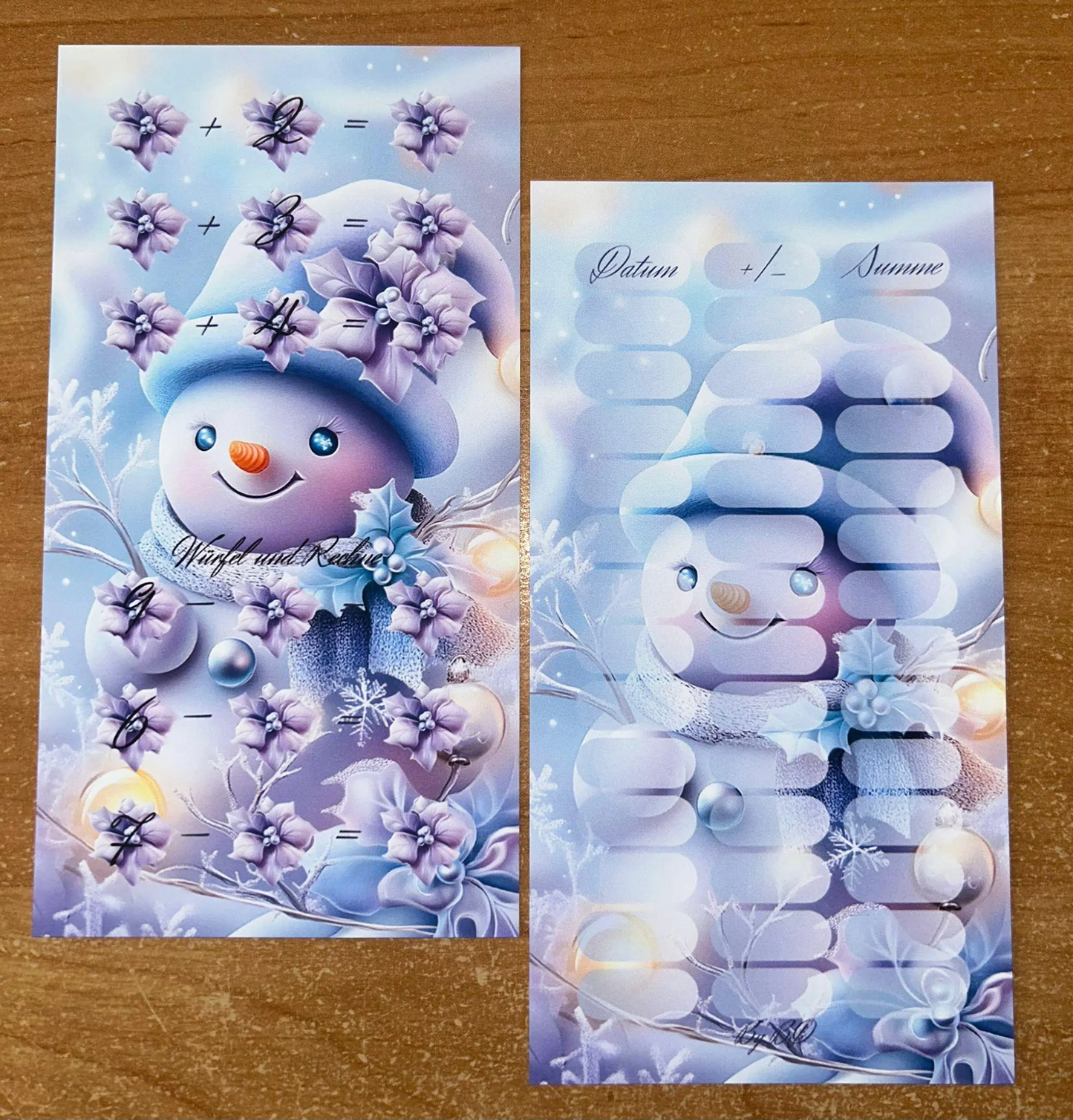 Schöne Winter A6 Challenge Budgeting Sparen