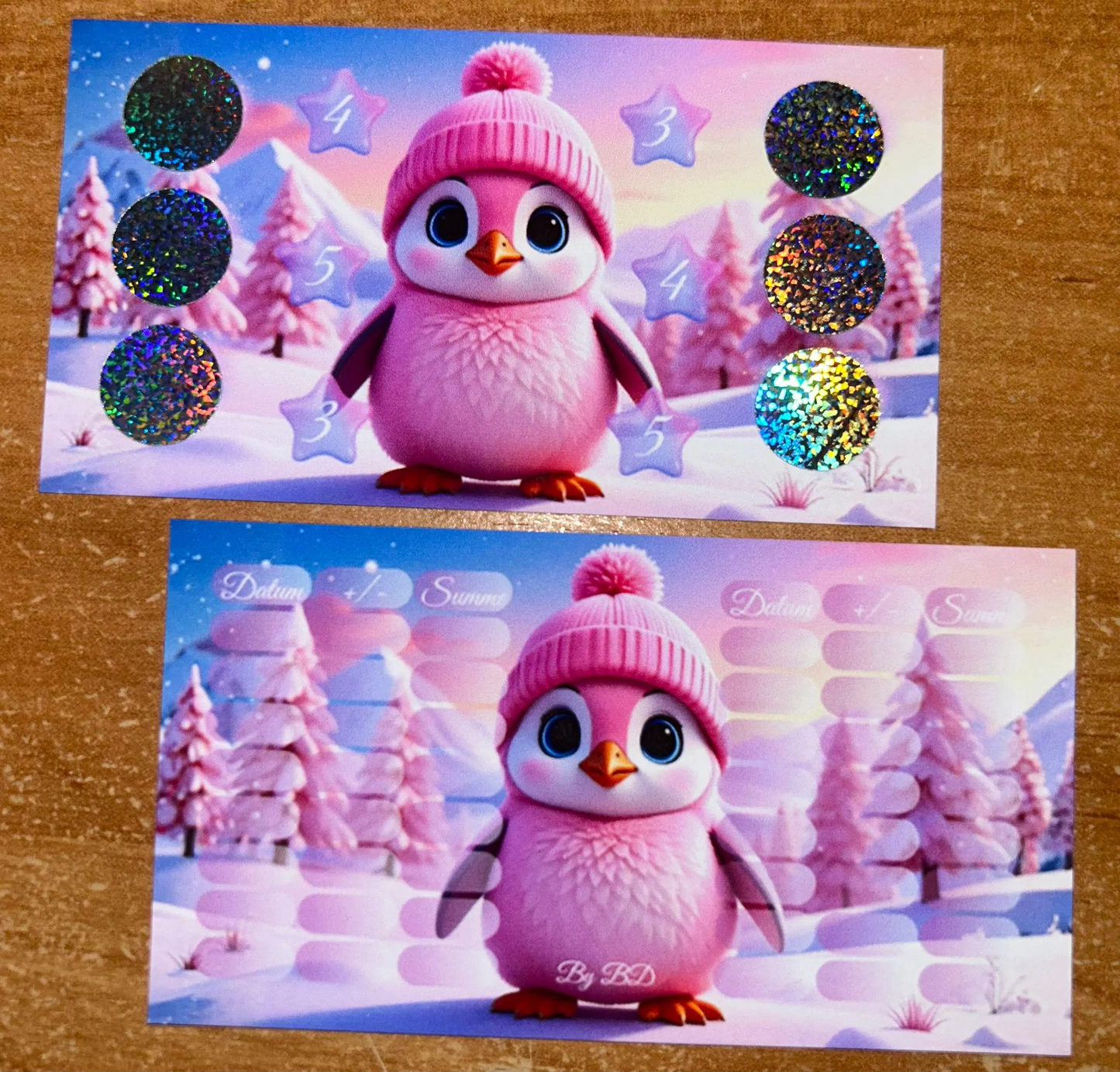 Pink Mini Challenge Budgeting Sparen