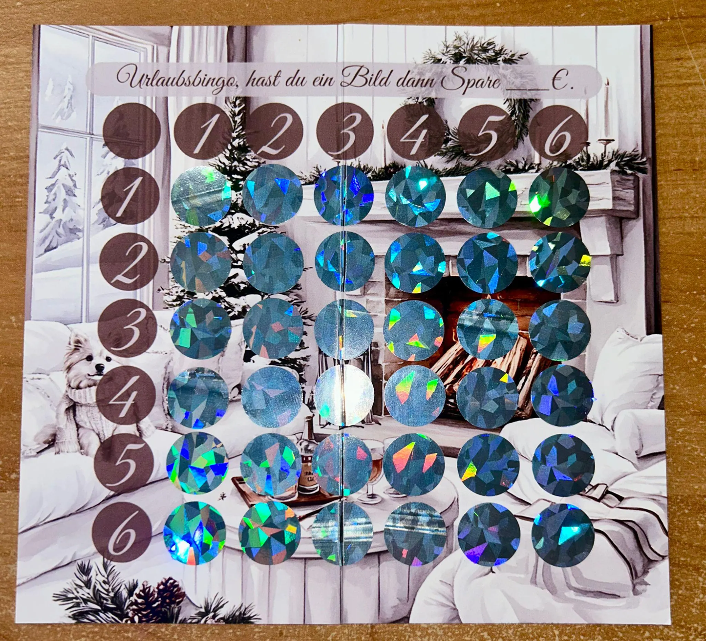 Winterurlaub Set A6 Budgeting Sparen Challenge