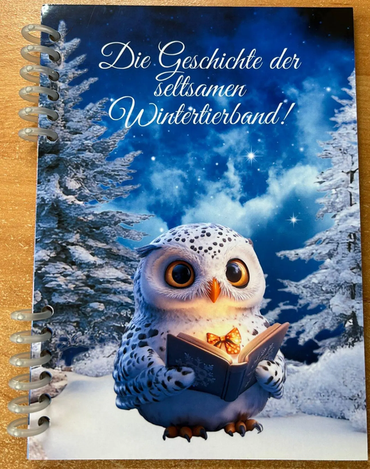Sparbuch Wintertierband Challenge A5 Budgeting Sparen