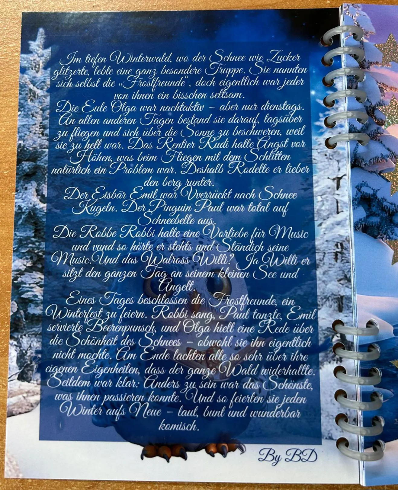 Sparbuch Wintertierband Challenge A5 Budgeting Sparen