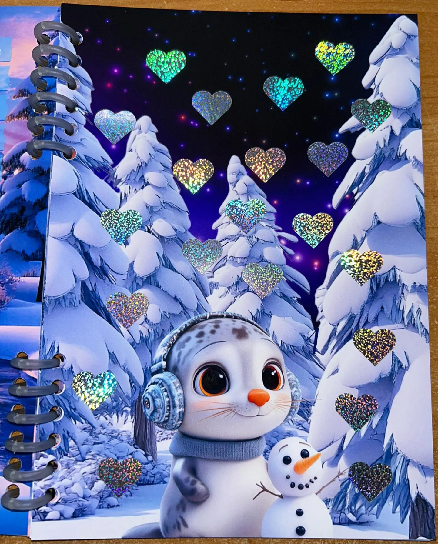 Sparbuch Wintertierband Challenge A5 Budgeting Sparen