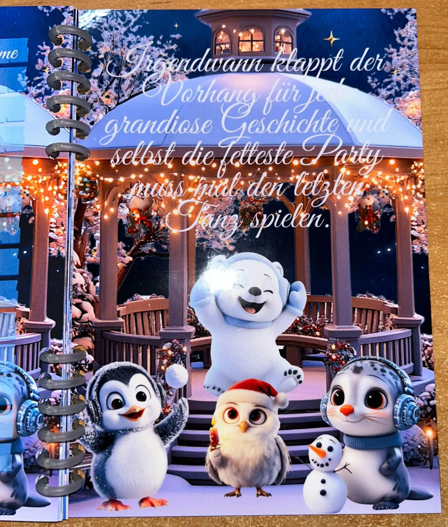 Sparbuch Wintertierband Challenge A5 Budgeting Sparen