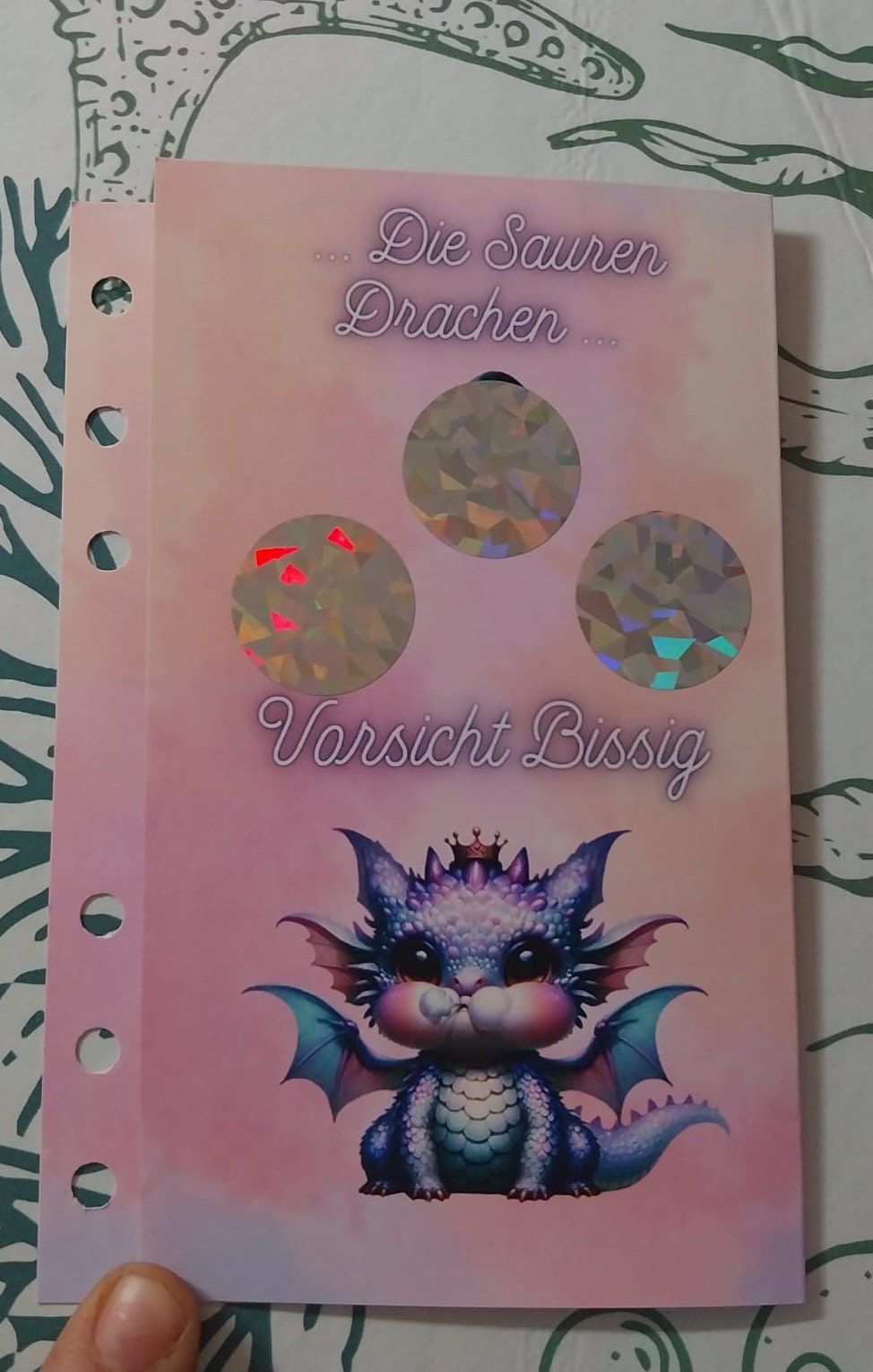 A6 Klappkarte Challenge Binder Sparen