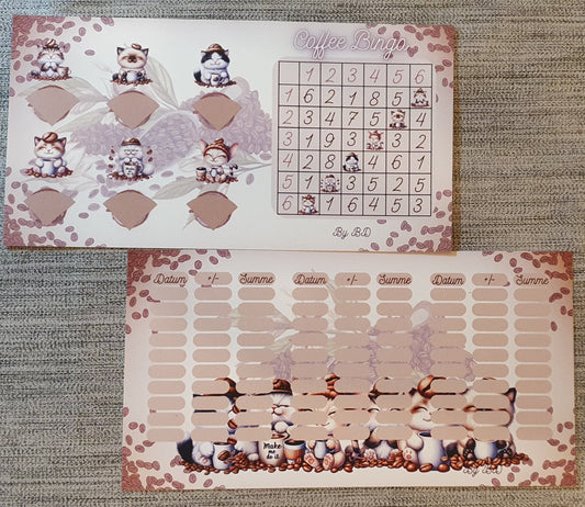 Coffee Bingo  Challenge A6 Budgeting Sparen