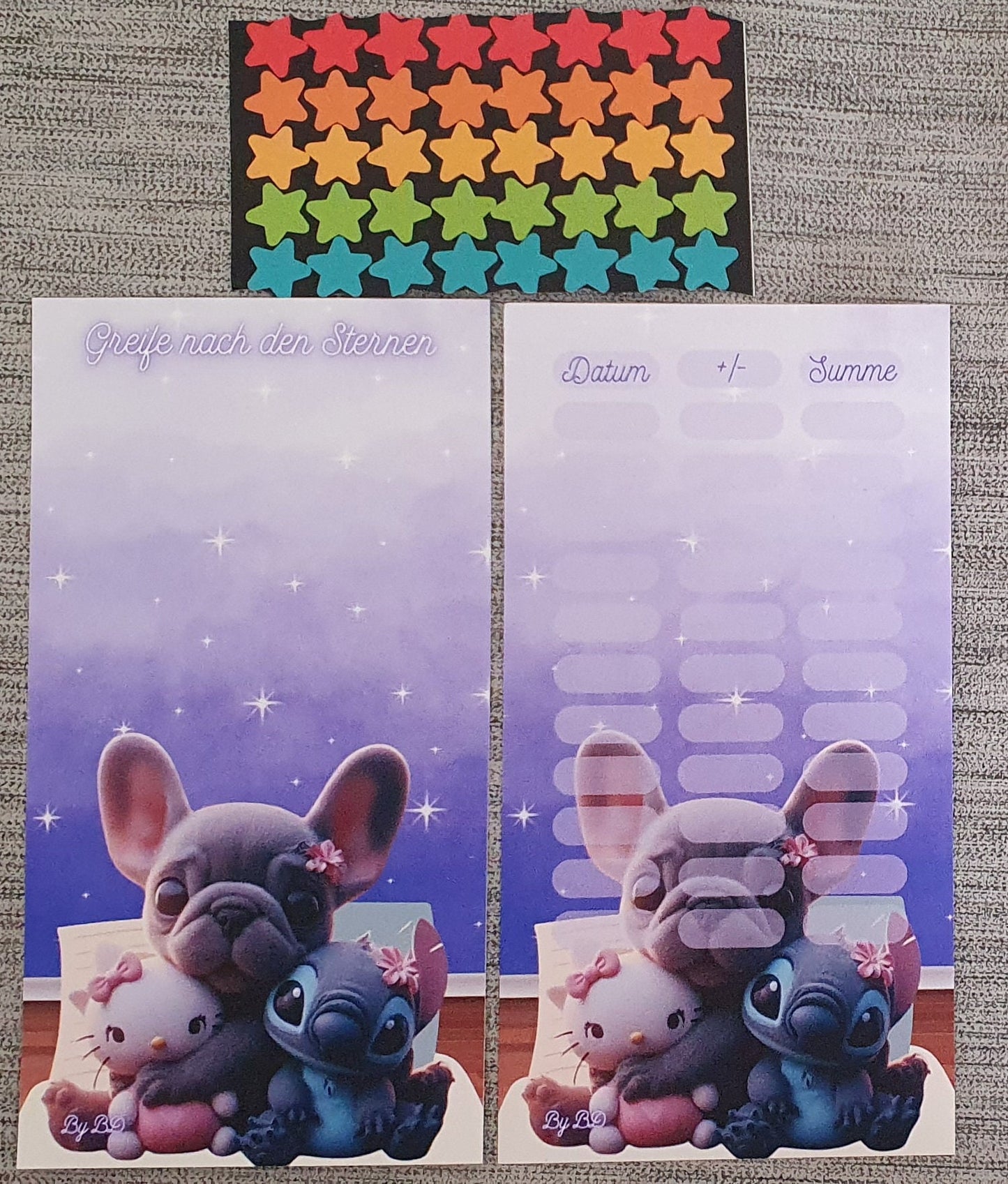 Greife nach den Sternen Challenge Budgeting Sparen