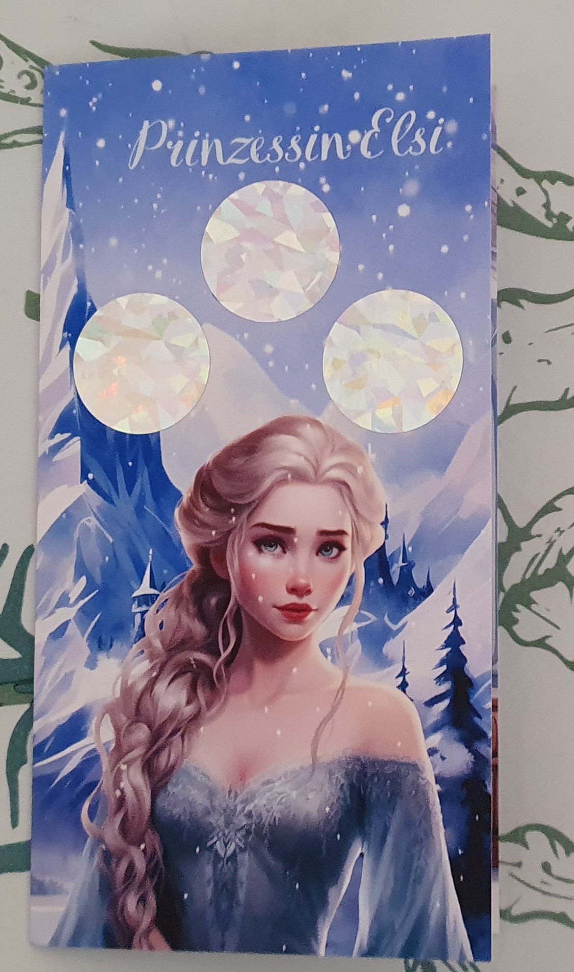 Klappkarte Elsi Challenge Sparen Budgeting