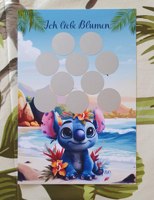 Ich liebe Blumen A5 Challenge Sparen