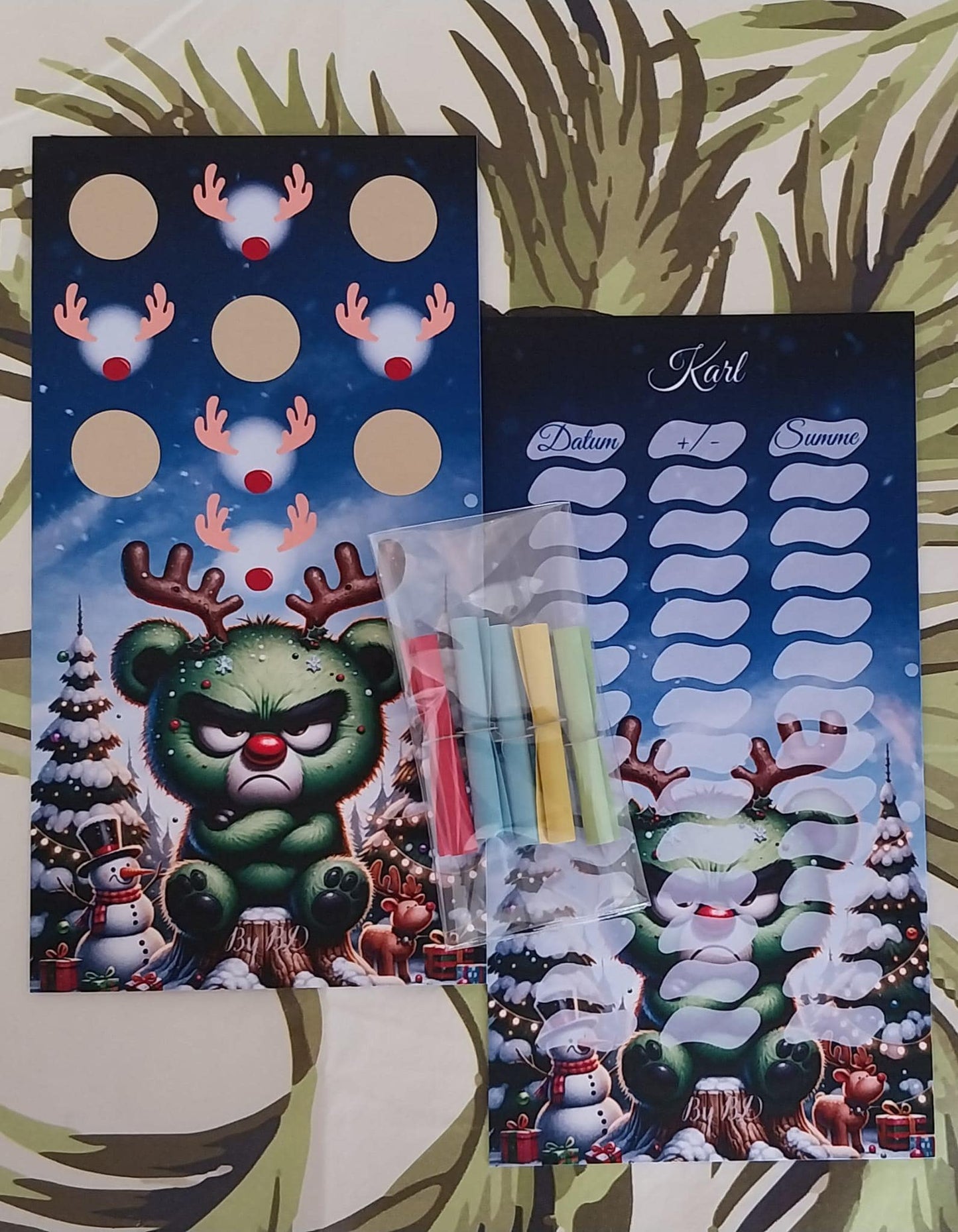 Grummle Bären A6 Challenge Budgeting Sparen