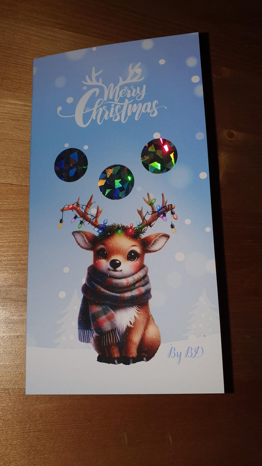 Winter Klappkarte A6 Budgeting Challenge Sparen
