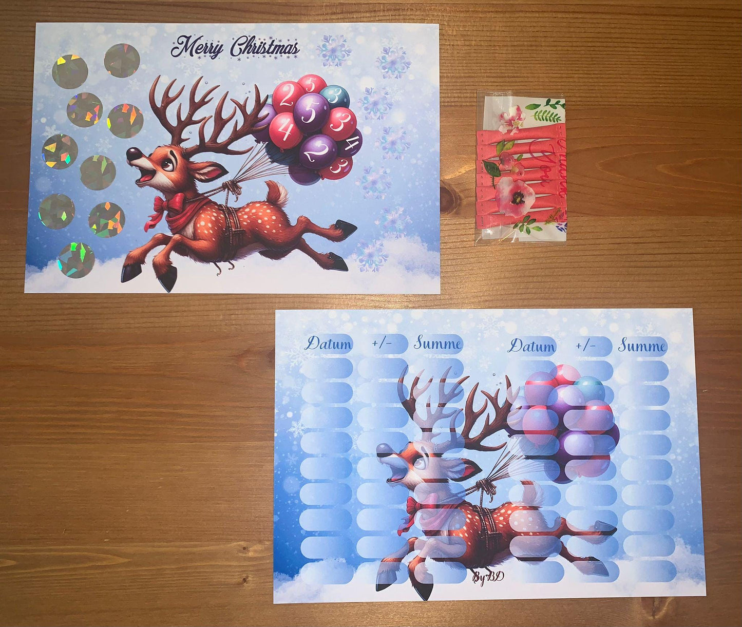 Merry Christmas A5 Budgeting Challenge Sparen