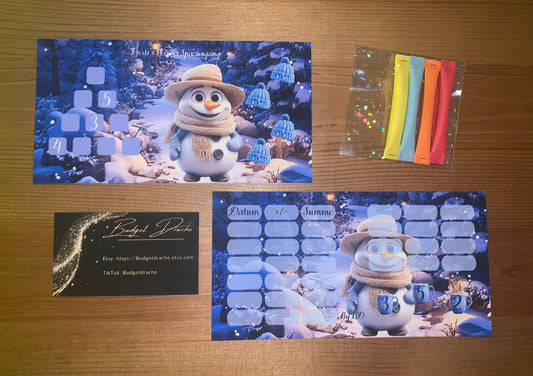 Frosti  Winter Spaziergang A6 Challenge Budgeting Sparen