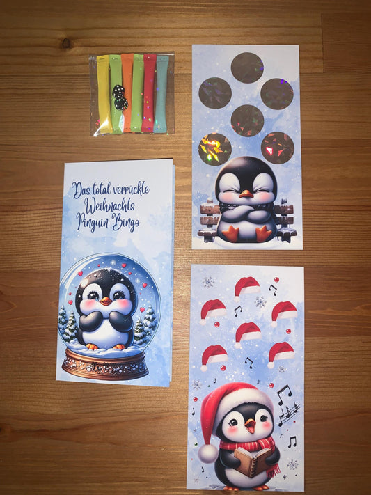 Pinguin Bingo Klapp A6 Budgeting Sparen Challenge