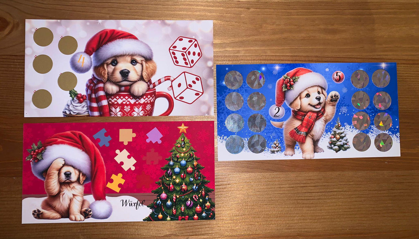 Weihnachtshunde A6 Challenge Budgeting Sparen